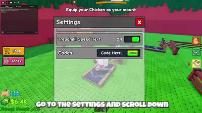Call A Pet Settings Codes box while a string is redeemed